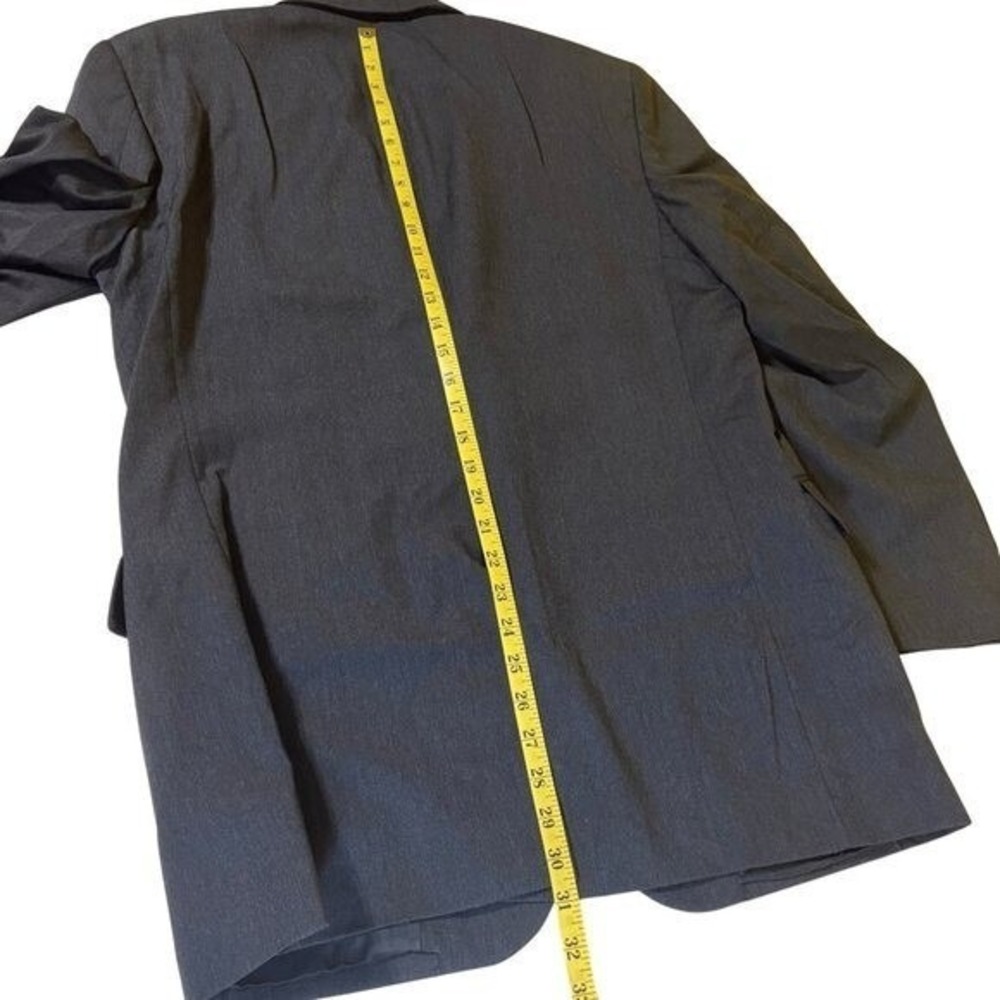 Jos A Bank Signature Collection Mens 40R 100% Wool Blazer Sport Jacket Black - Picture 12 of 14